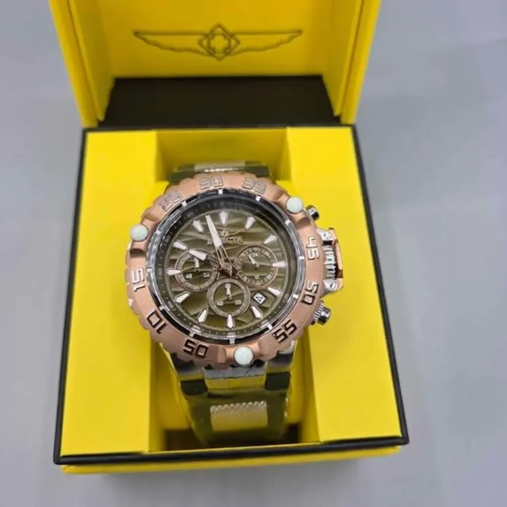 Invicta Subaqua Poseidon Men's Watch - 55.4mm, Olive Green, Steel (48555)
